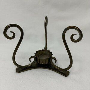 Vintage PartyLite Brass Hurricane Holder/Wax Warmer Base